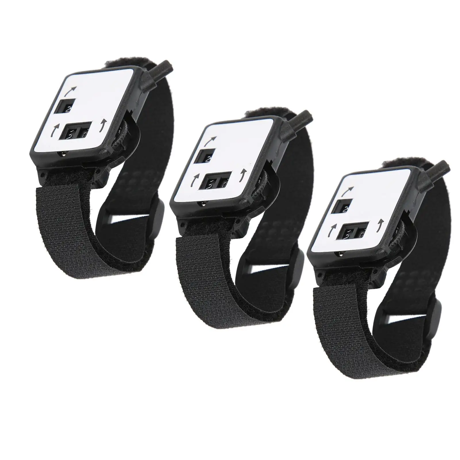 3Pcs Manual Golf Score Counter Watch - Plastic Stroke Shot Keeper