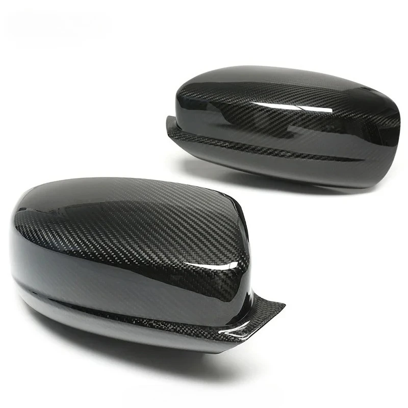 Top Material Car Rearview Mirror Cover for Dodge Charger Dry Carbon Fiber Mirror Cover