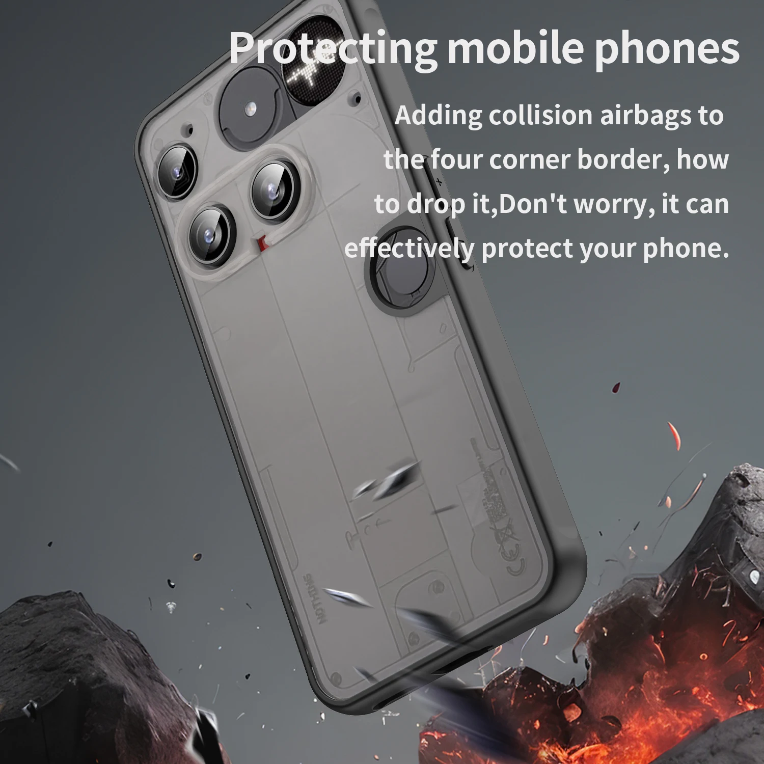 Anti-Scratch Fall Protection Caseสําหรับไม่มีอะไรโทรศัพท์ 3 5G 3A Pro Phone3 ลื่นโทรศัพท์มือถืออุปกรณ์เสริม