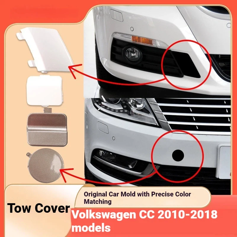 Applicable to 10-18 Volkswagen cc front and rear bar trailer covers Volkswagen CC bumper trailer hook cover tow cover original c