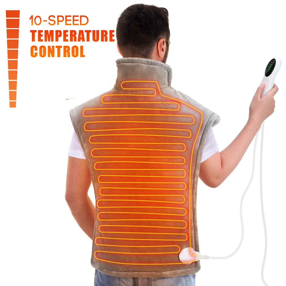 

Electric Heating Shoulder Back Shawl Cervical Wrap Warmer Thermal Compress Relieve Pain Fatigue Winter Warm Back Neck Wrap Vest