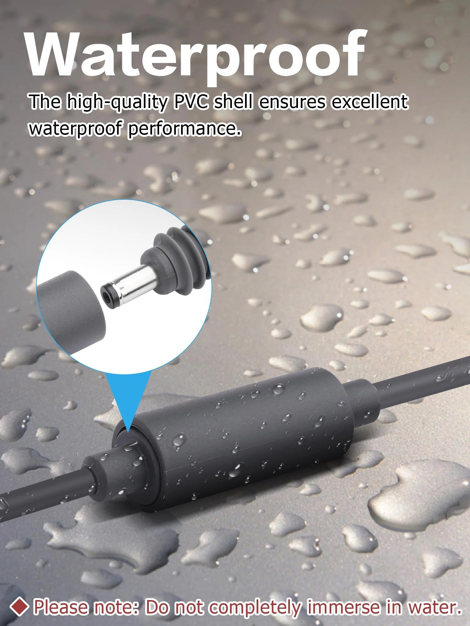 18CM DC Female to Female Waterproof Extension Cable for Starlink Mini Accessories 18AWG DC 5.5x2.1mm Female Connector Power Cord
