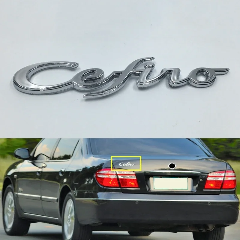 For Cefiro Car Sticker Rear Trunk Logo Badge Tailgate Emblem Nameplate Auto Accessories