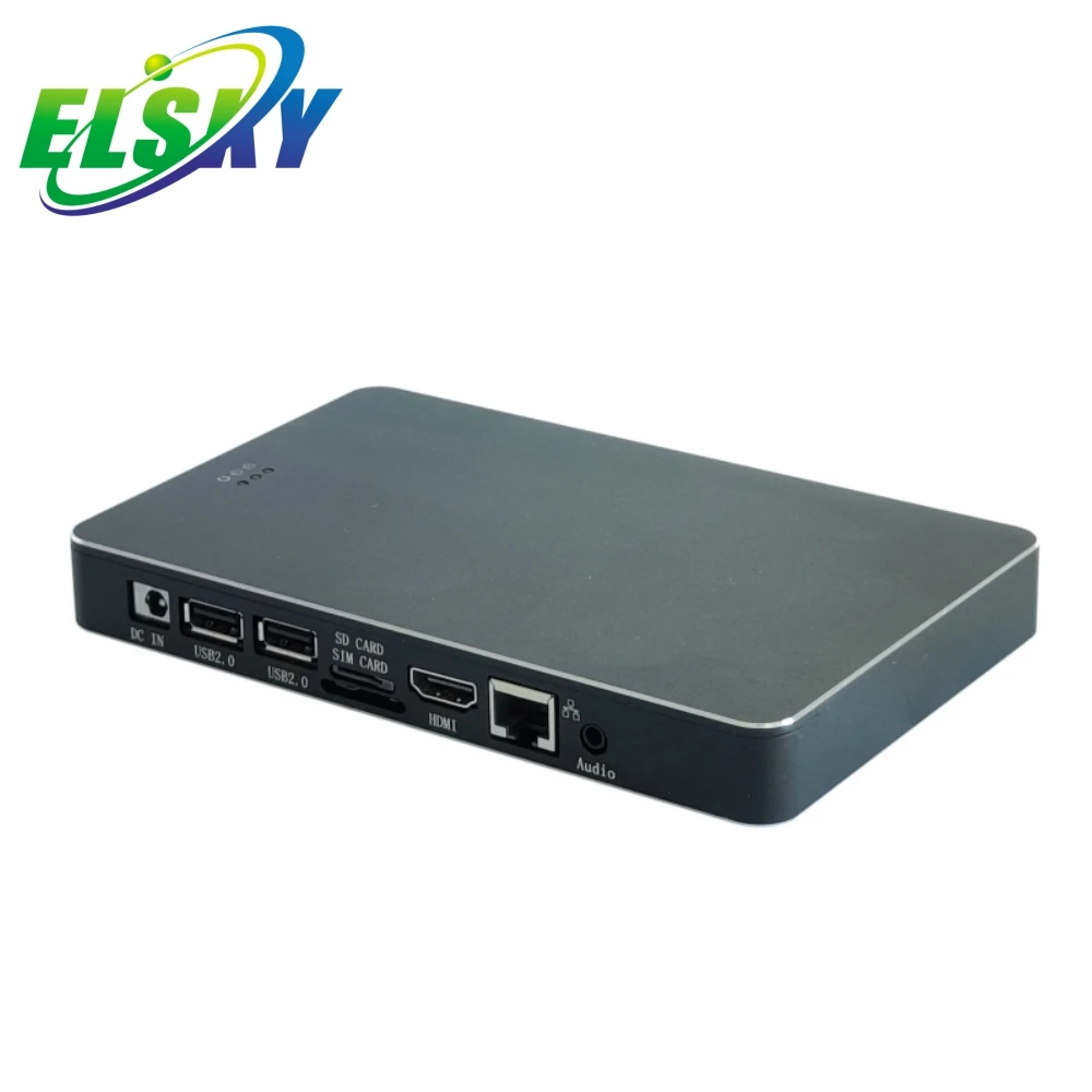 ELSKY Fanless Android Mini Pc EPC8000 2/16G with CPU Rockchip RK3288  4K Display 2COM RS232 Arm Motherboard USB2.0