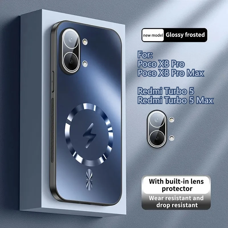 Matte Frosted AG Magnetic Case for Xiaomi Poco X8 Pro Max Re