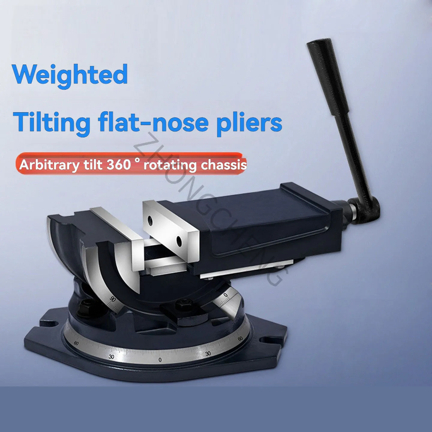 Heavy Duty Tilting Flat Pliers 360 Degree Rotating Table Pliers 4 Inch Milling Machine Precision Machine Angle Vise