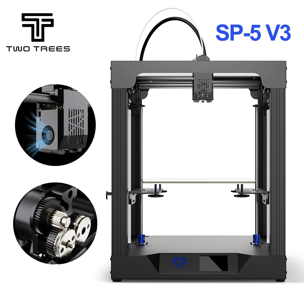 Twotrees SP-5 V3 High Speed 3D Printer 350mm/S  9.5: 1 Fast Extrusion CoreXY Dual Z Axis 3D Printer Kit High Precision Printing