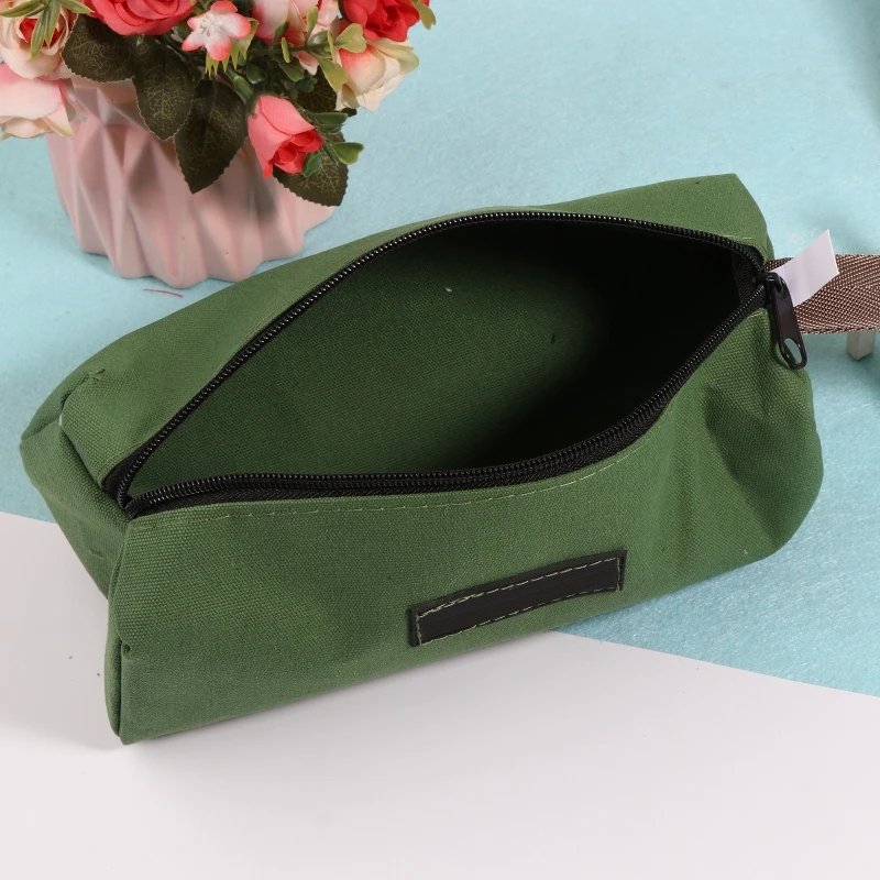 1PC Heavy Duty Canvas Tool Bag Multi-function High Capacity Tool Storage Handbag Wearproof Canvas Work Bag for Storage Wrench