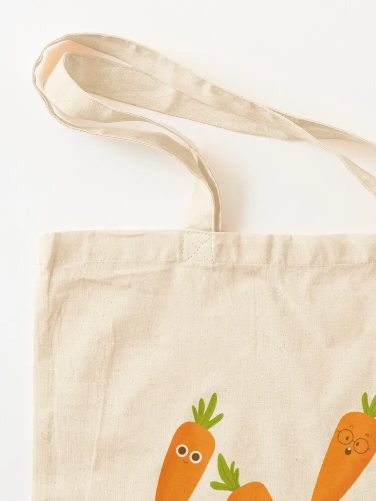 Happy Carrots Tote Bag personalized tote bag custom fabric bag Canvas Shopping bags