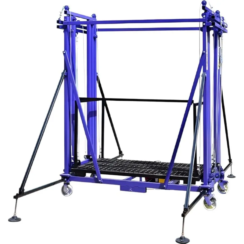 

Scaffolding thickened and reinforced building construction site construction project movable ladder four bars galvanized
