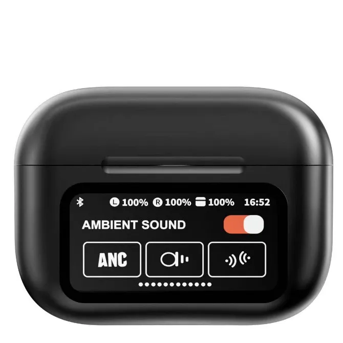 NUEVA configuración A9pro Bluetooth LCD pantalla a color inteligente reducción activa de ruido auriculares con batería súper larga