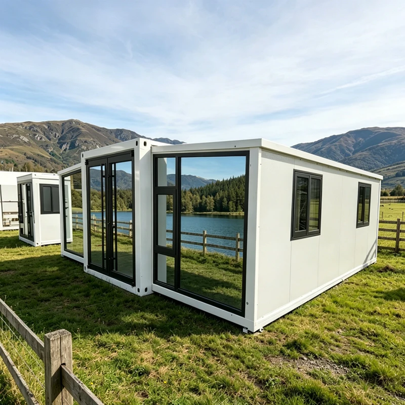 Luxury Prefabricated Modern Home Quick Installation Waterproof 40/30/20Ft Expandable Container House 3 Bedroom for Outdoor Use