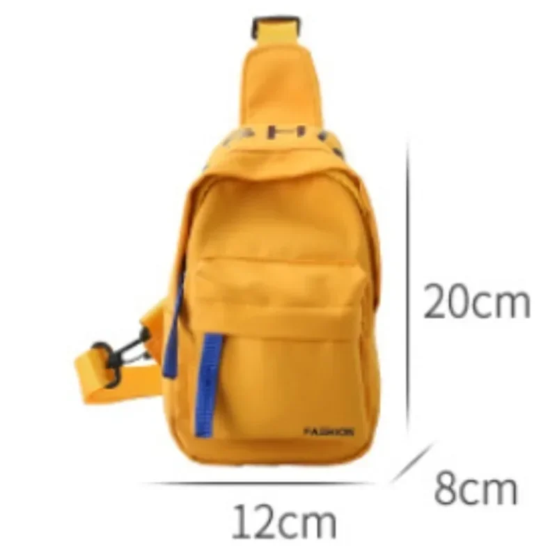 Crossbody Bag with Letter Waistbag for Boy Children Casual Pure Color Cute Bag for Girl with Adjustable Belt Kids Shoulder Bags