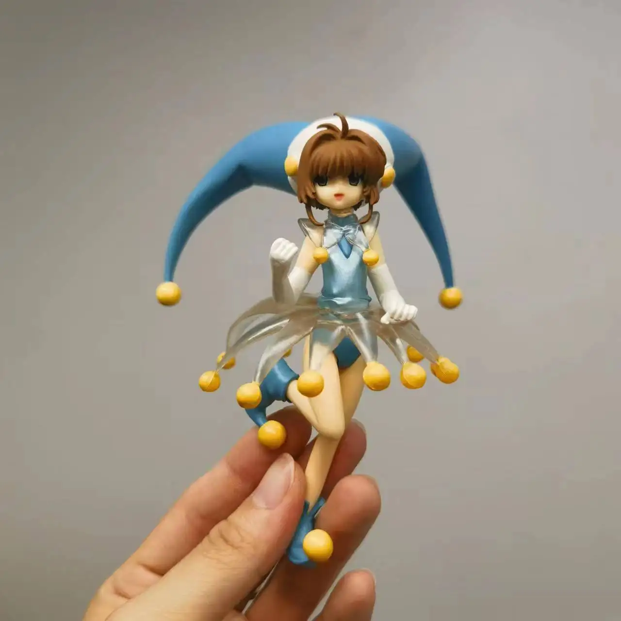 Cardcaptor Sakura KINOMOTO SAKURA Blue Combat Suit version Figure  PVC Doll Model Toys Car Decoration 13cm