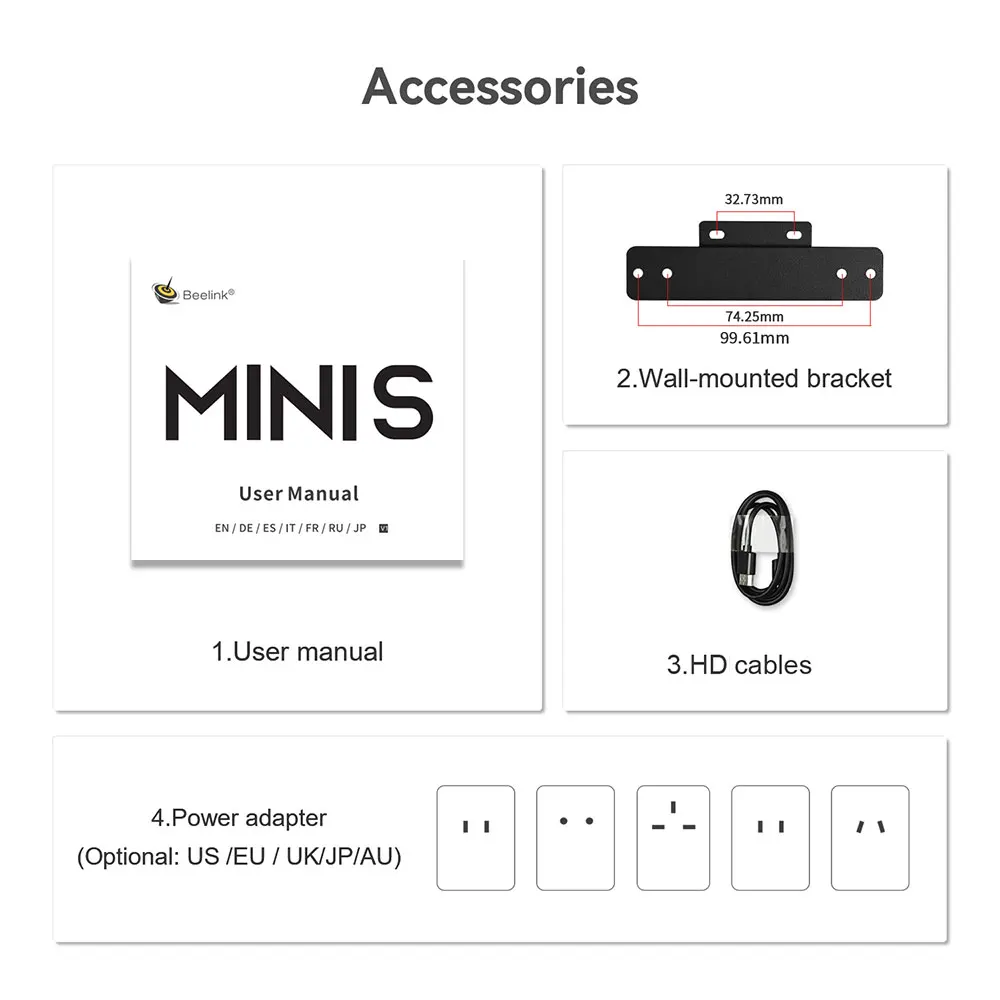 Beelink Mini S Mini S12 N95 Windows 11 Home Intel Gen N5095 8GB 256GB 12G 256G 1000M WiFi5 Desktop Gaming PC Computer