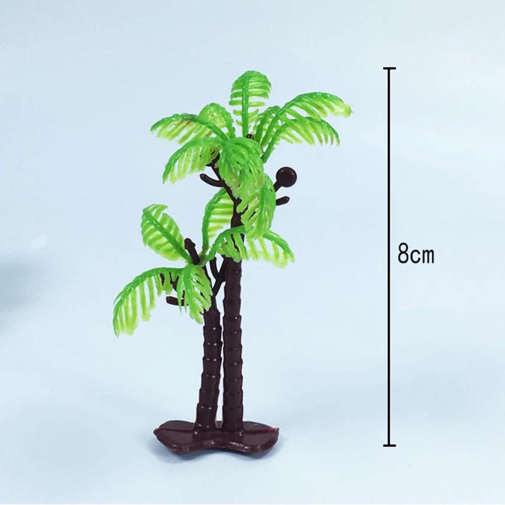 

16 шт. Декоративные топперы для торта в виде кокосовых пальм с блестками, украшения для капкейков на день рождения, свадьбу, вечеринку в стиле луау