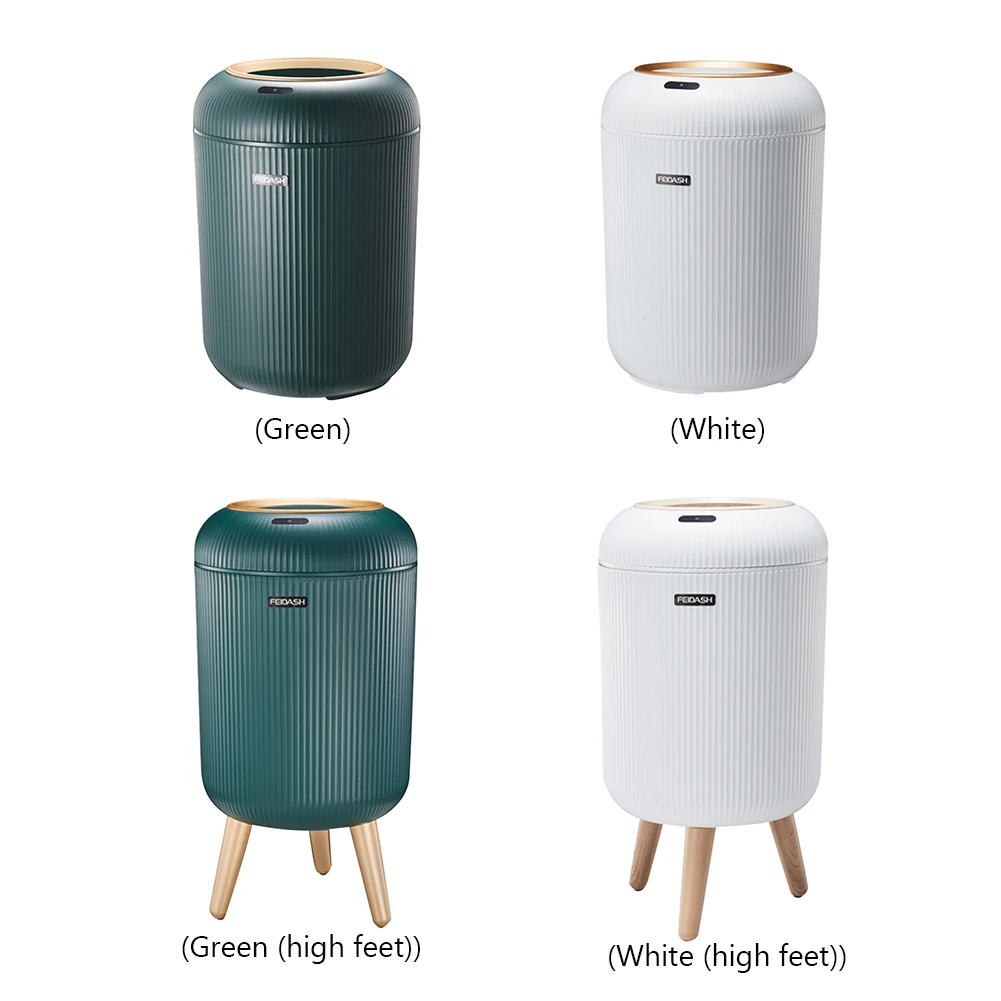 9.5L/10L Smart Dustbin Non-slip Footbed Automatic Sensor Wastebasket Trash Can Dispenser with Lid for Home Kitchen Trash Bin