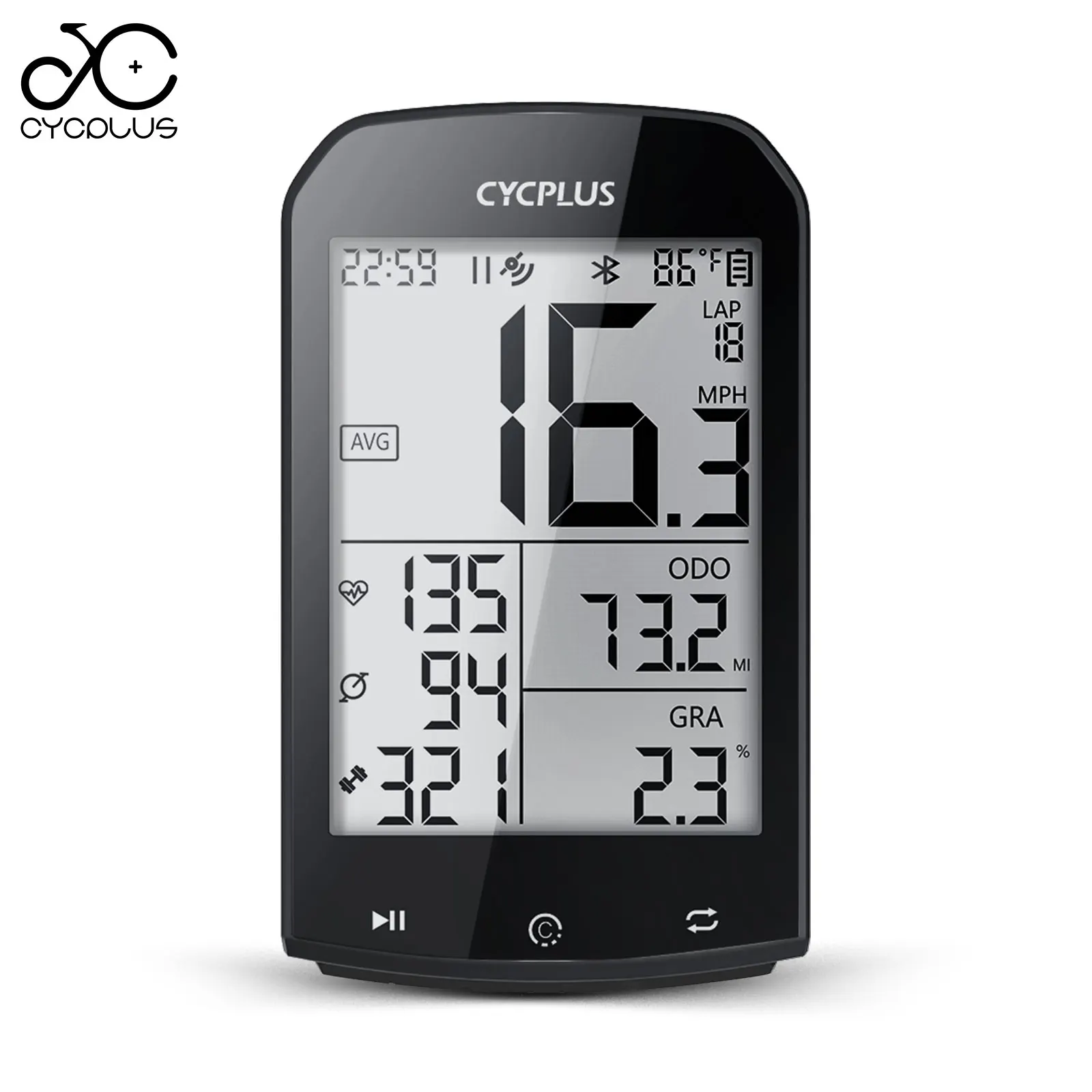 Cyplus-Velocímetro impermeável sem fio, odômetro, Ant +, Bluetooth 5.0, computador de bicicleta, GPS, odômetro, M1, bicicleta