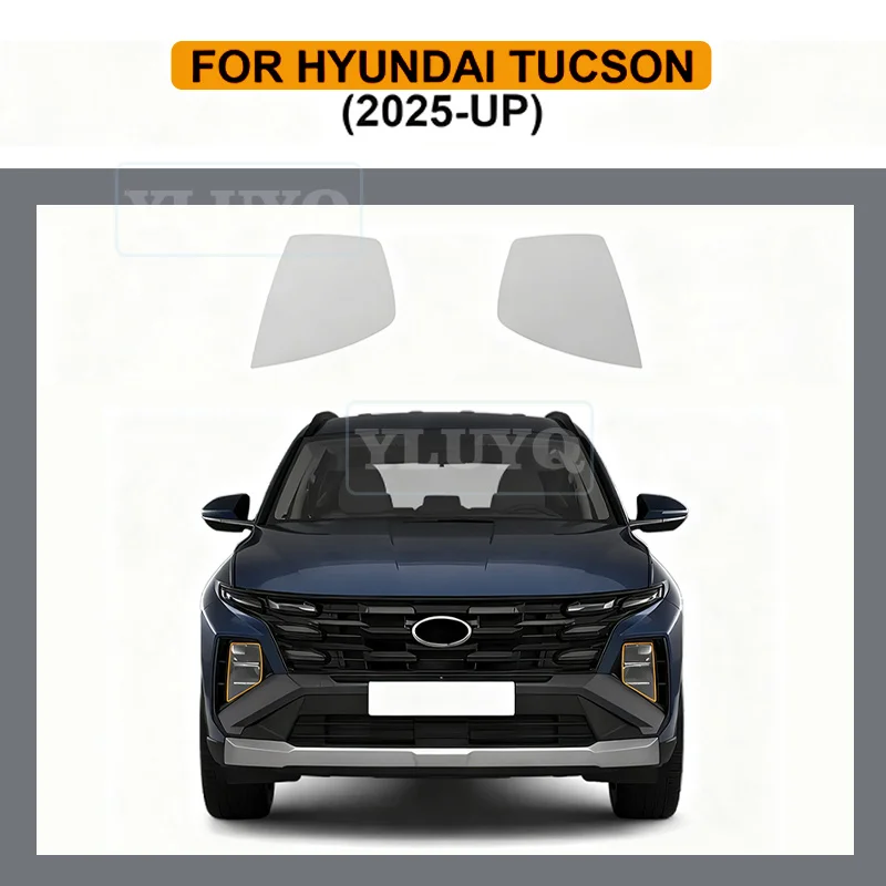 

For Hyundai Tucson N Line 2025 Car Headlight Rearview B C Pillars Precut Sticker Paint Protection Film Anti-Scratch TPU Clear