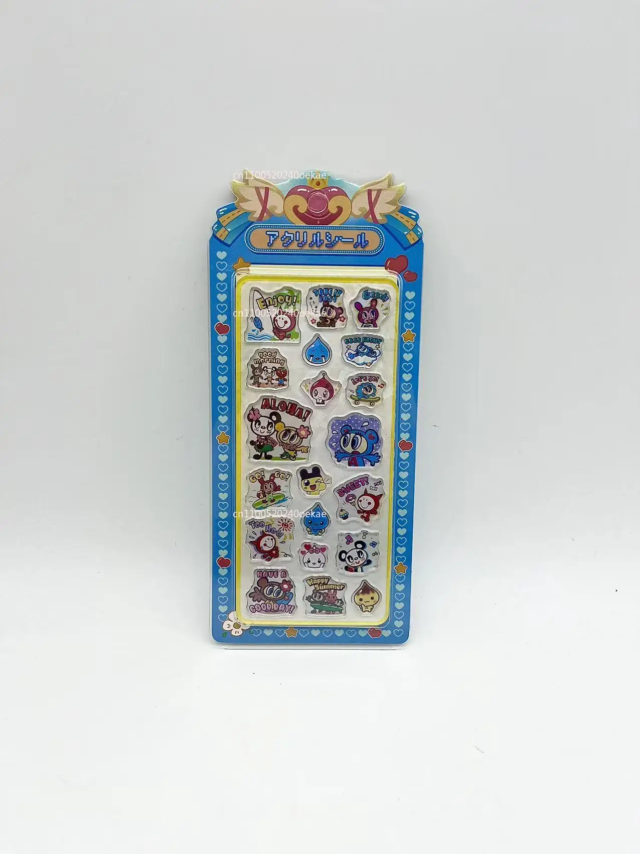 

Милые синие наклейки с ангелами, мультяшные креативные акриловые стикеры для чехлов телефонов, материалы для рукоделия, подарок на день рождения другу