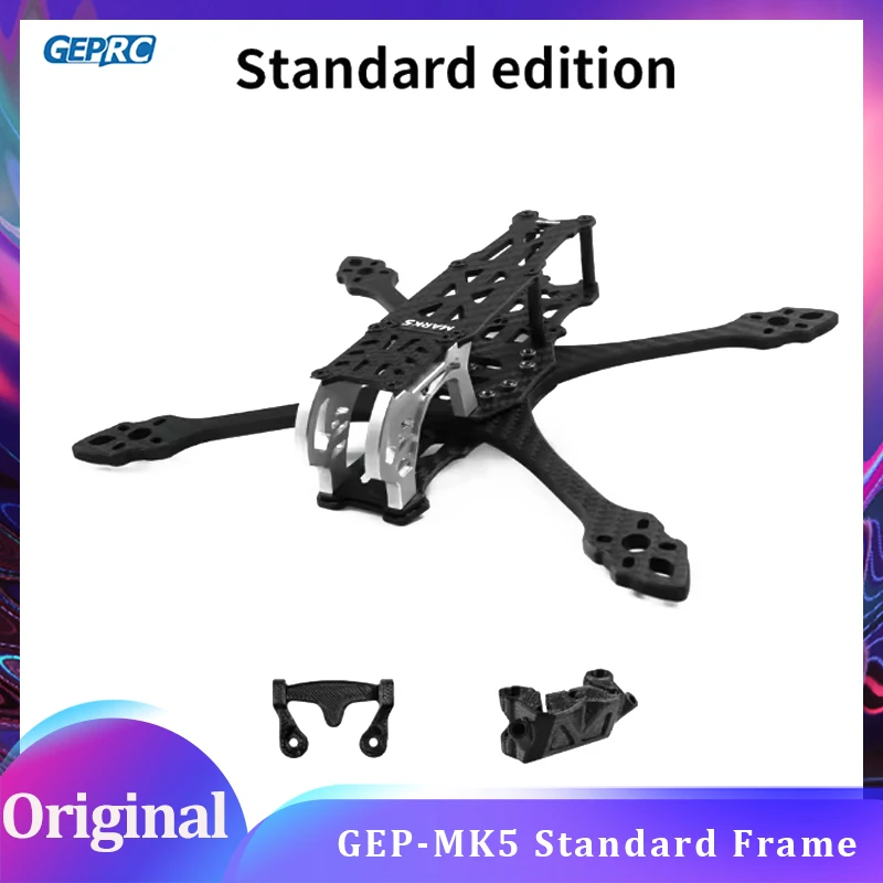 

GEPRC GEP-MK5 Standard Frame Suitable For Mark5 Serie Drone Carbon Fiber For RC FPV Quadcopter Freesryle Drone Accessories Parts