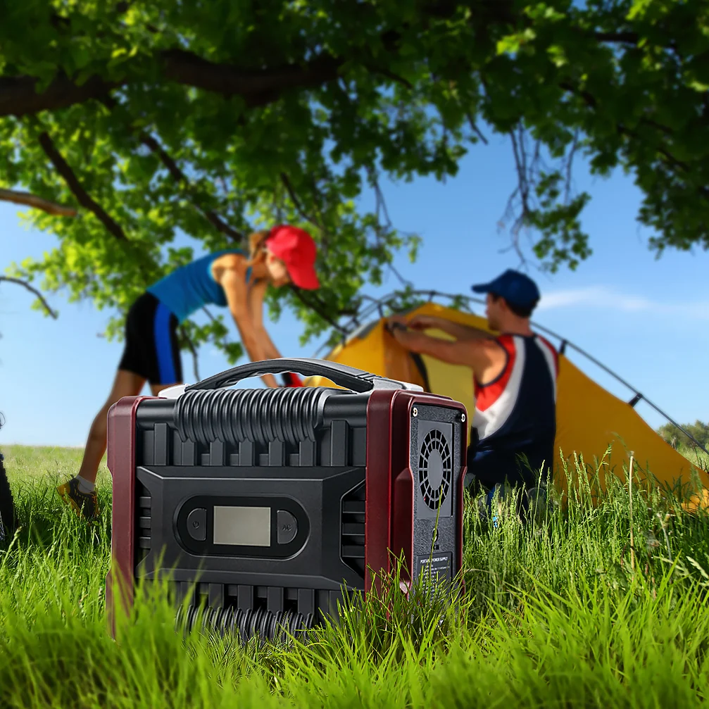 Lithium Battery Portable Emergency Power Station WIth Laptop 200w 300w 500w 800W 1000W Solar Power Station