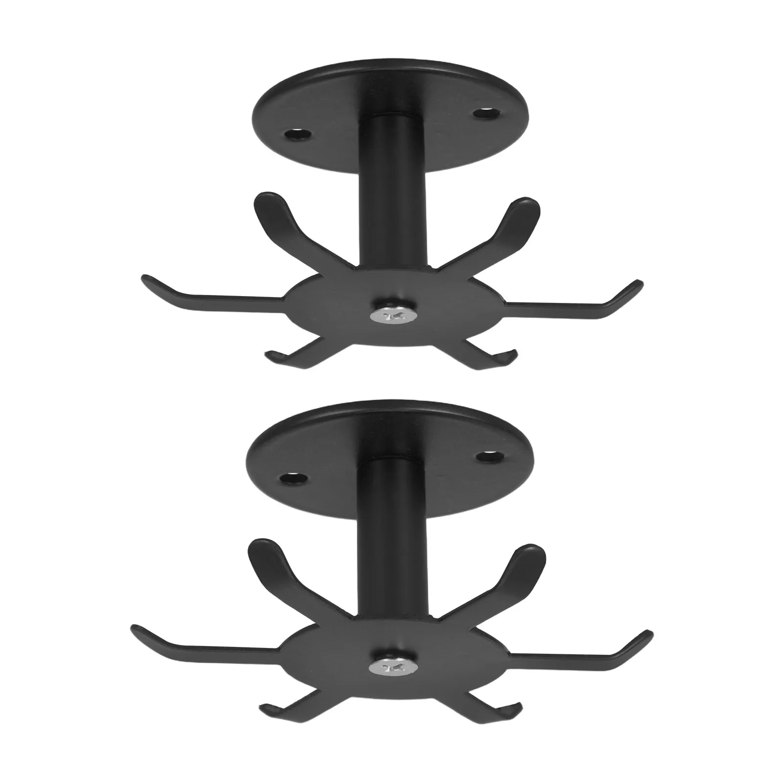 2Pcs Rotatable Kitchen Cabinet Hook Heavy Duty Stainless Steel Rotating Utensil Holder for Under Shelf Hanging Tools Towel Cup