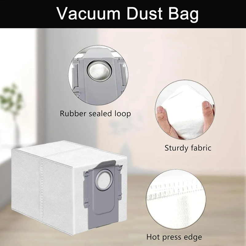 Roborock Saros 10 Accessori Rullo principale Spazzola laterale Filtro Hepa Mop Panno Sacchetto per la polvere Parti per aspirapolvere robot