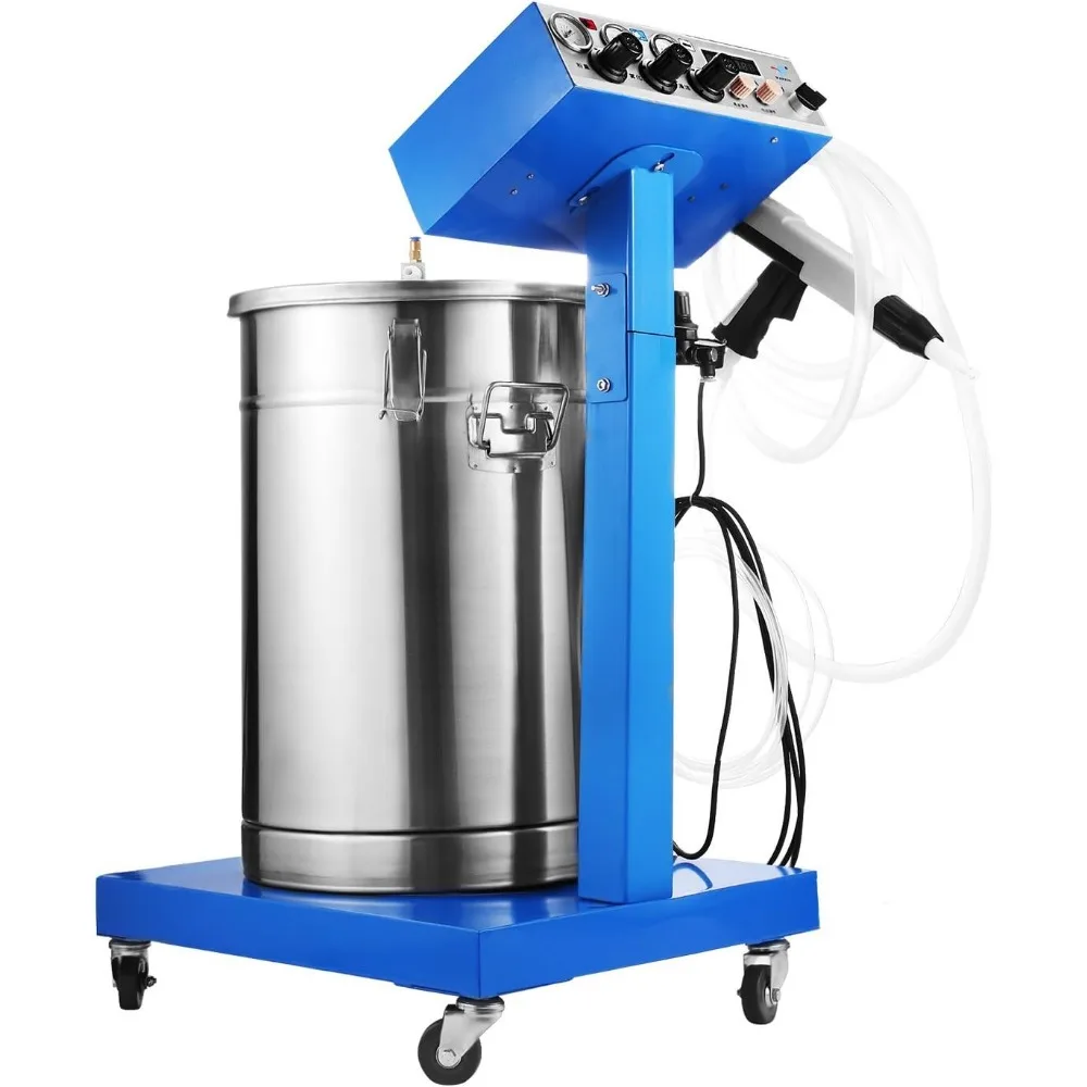 40W 45L Electrostatic Powder Coating Machine with Spraying Gun Paint 450g Per Minute WX-958 Powder Coating System (40W 45L)