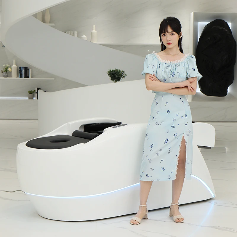 Fully Automatic Intelligent Massage Shampoo Bed Spa Shampoo Basin Hair Massage Bed Chinese Wash Hairdressing Headspa Table Water