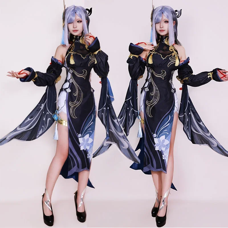 Shen He Cosplay Costume Lantern Rite New Skin Shenhe Cosplay Costume Liyue Shen He Cosplay Sexy Dress Costumes for Party Outfits