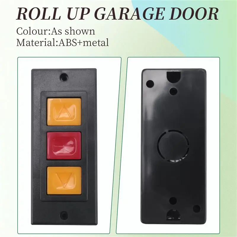Garage Door Opener, Electric Door Roll Switch Lock Box, Surface Mounted Concealed Button Switch