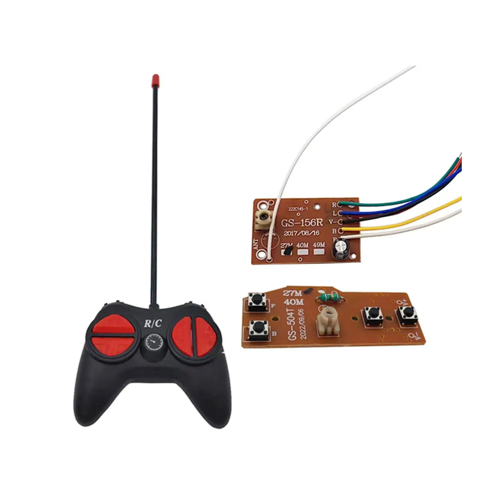 RC Transmitter and Receiver Board 2.4G with RC Remote Control for RC Car Trucks Vehicles Engineering Vehicle Replacement Parts