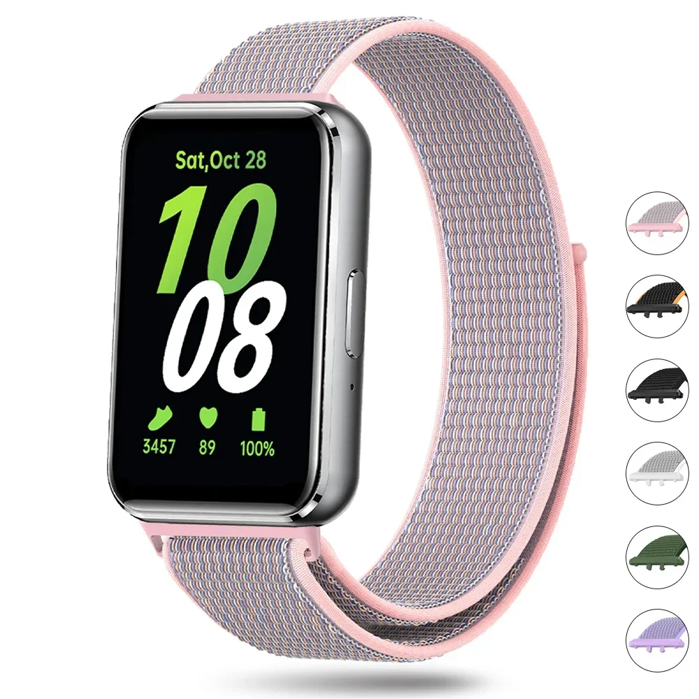 Nylon Loop Strap for Samsung Galaxy Fit 3 Adjustable Elastic Bracelet Watchband for IWatch Samsung Galaxy Fit3 Band Accessories