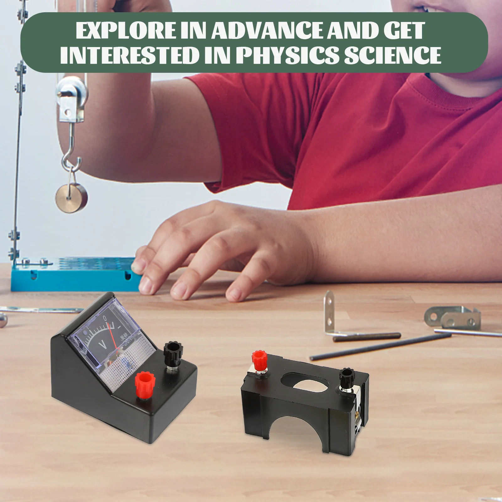 

Electrics Experiment Kit Physics Teaching Equipment Portable Size Science Tools Students Basic Electrics Knowledge Compact