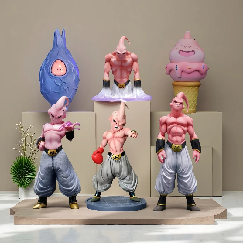 En Stock figuras de Dragon Ball de Anime Majin Buu figuras de acción Super Boo colección de estatuas de PVC helado Buu modelo juguetes periféricos