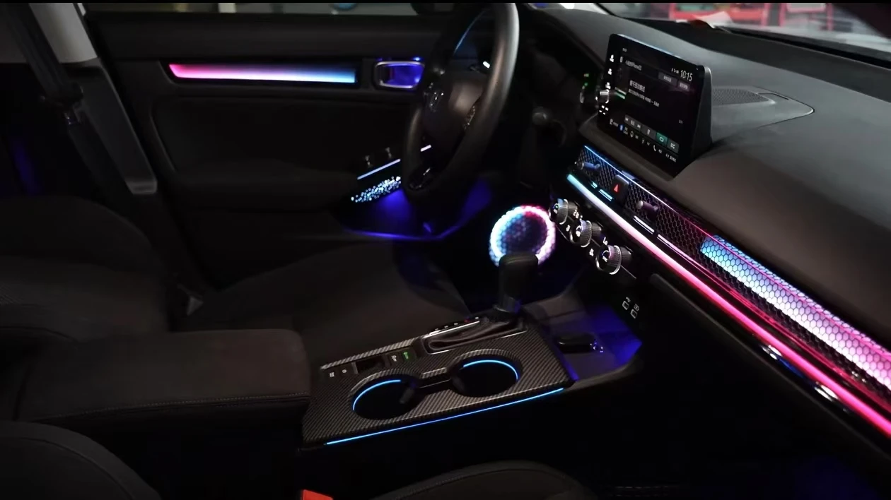 Original 1:1 Mold Streamer Dynamic Rainbow Symphony Dynamic Ambient Light für Integrierte (RHD) (2022-2024)