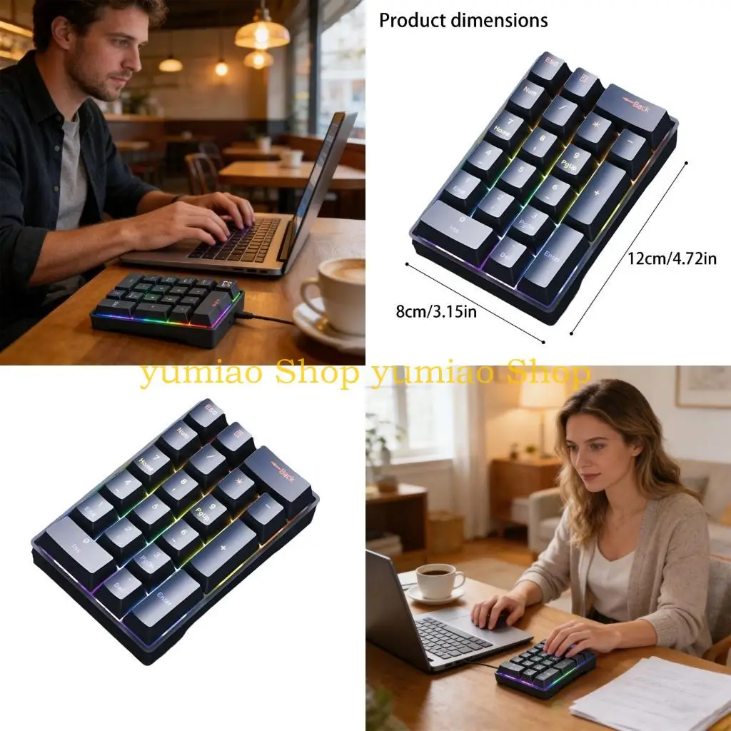587B Mini USB quantitative Board ABS Build Great For Data Entry Tasks