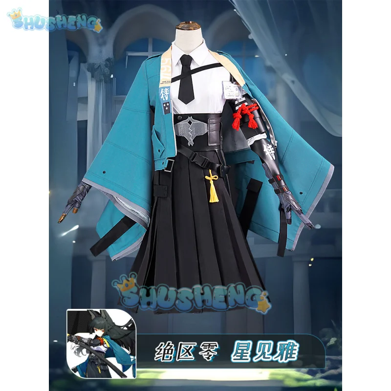 

Hoshimi Miyabi Cosplay Anime Costume Game Zenless Zone Zero Section 6 Miyabi Wig Lovely Uniform Skirt Woman Kawaii Carnival Suit