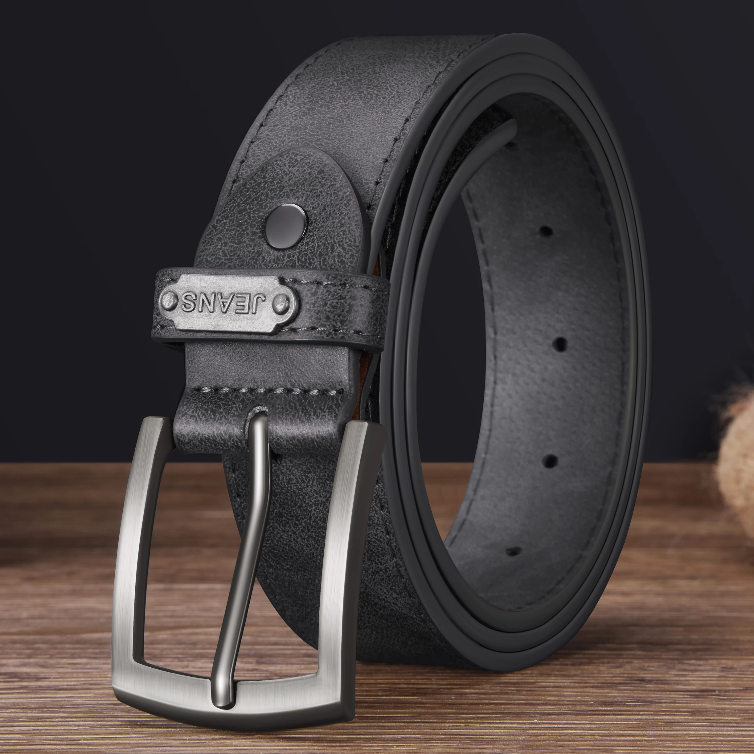 حزام كاجوال بإبزيم دبوس للرجال، أحزمة مصممة لإكسسوارات الأعمال العصرية مقاس كبير، متعددة الاستخدامات للجينز والفساتين والملابس الكاجوال #2