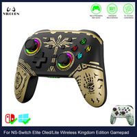 Wireless Gamepad For Switch Oled/Lite Pro Controller with Vibration & 6 axis motion Sensing Joystick with [DIY Anti-Slip Sticker