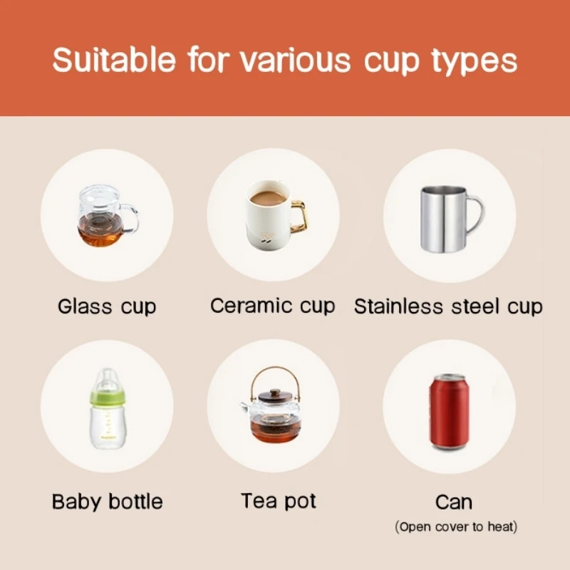 Kaffeetasse Heizung Becher wärmer 3 Temperature in stellungen elektrische Milch tee Wasser thermostat ische Heizung Untersetzer Timing für Home Office