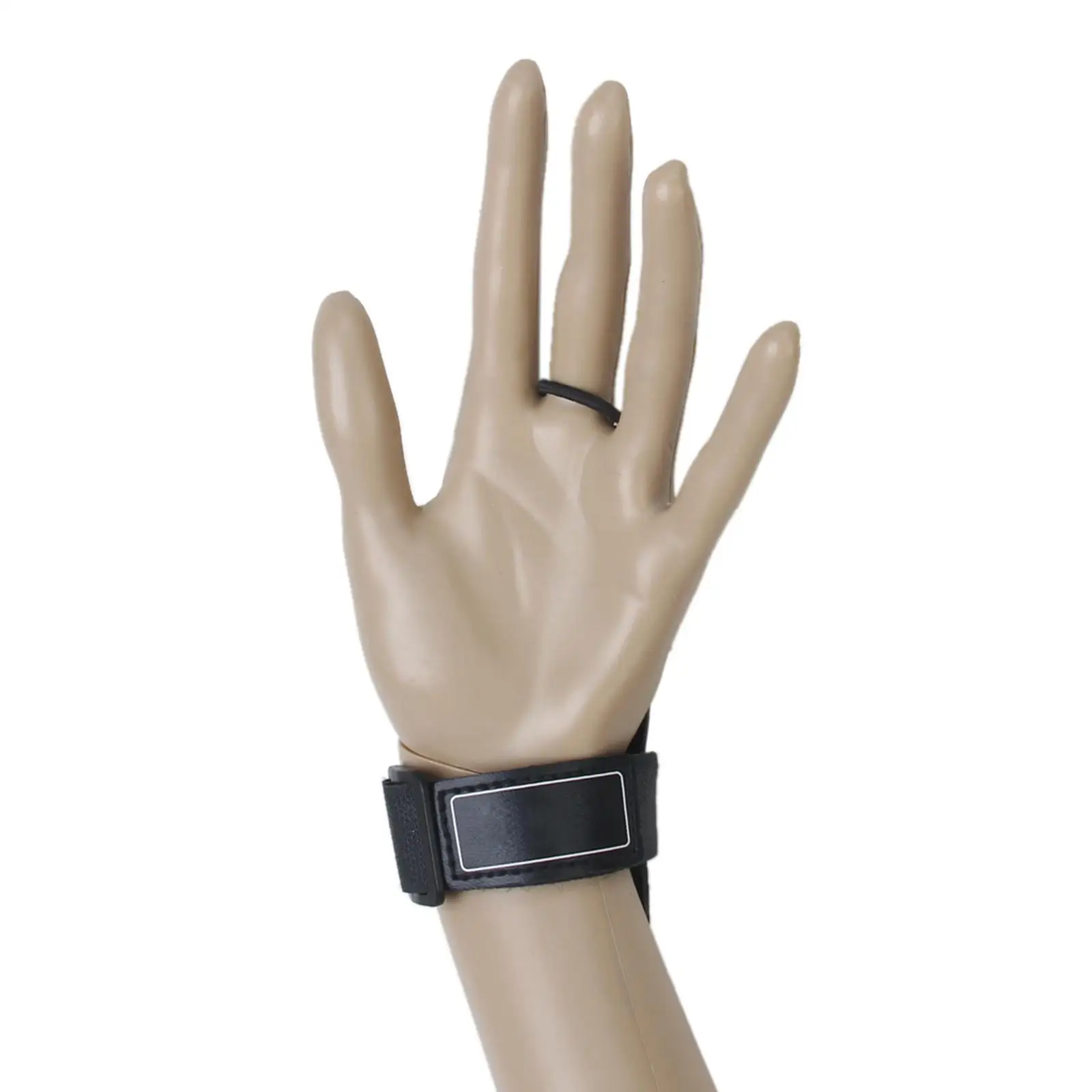 Golf Swing Arc Trainer Hand Fit Wrist Support Sound Alert Faux Leather Metal Trainer for Golf Swing Practice