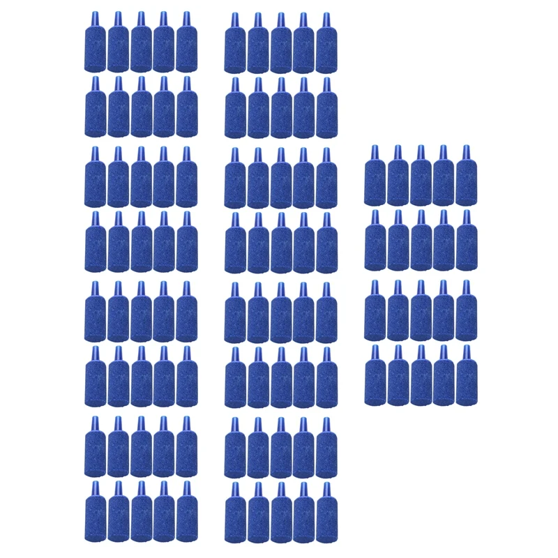 

100 Pieces Blue Fish Tank Mineral Bubbles Air Stone