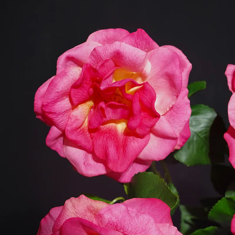 5 Stück hochwertige, feuchtigkeitsspendende Rosen-Kunstblumen für Heimdekoration, Partytisch, echte Rosen, Brautstrauß, Hochzeitsdekoration – Detail 1