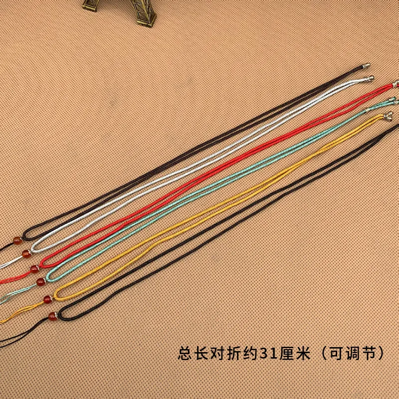 10 قطعة اليد محبوك قلادة الحرير الموضوع عقدة الحبل ل قلادة طويلة الحبل اليدوية سترة قلادة حبل اليشم مجوهرات اكسسوارات