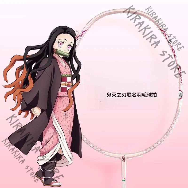 Demon Sayer Kamado Tanjiro Nezuko Azuma Zenitsu Hashibira Inosuke Badminton Racket Anime Child Spy Batt Lore Gifts