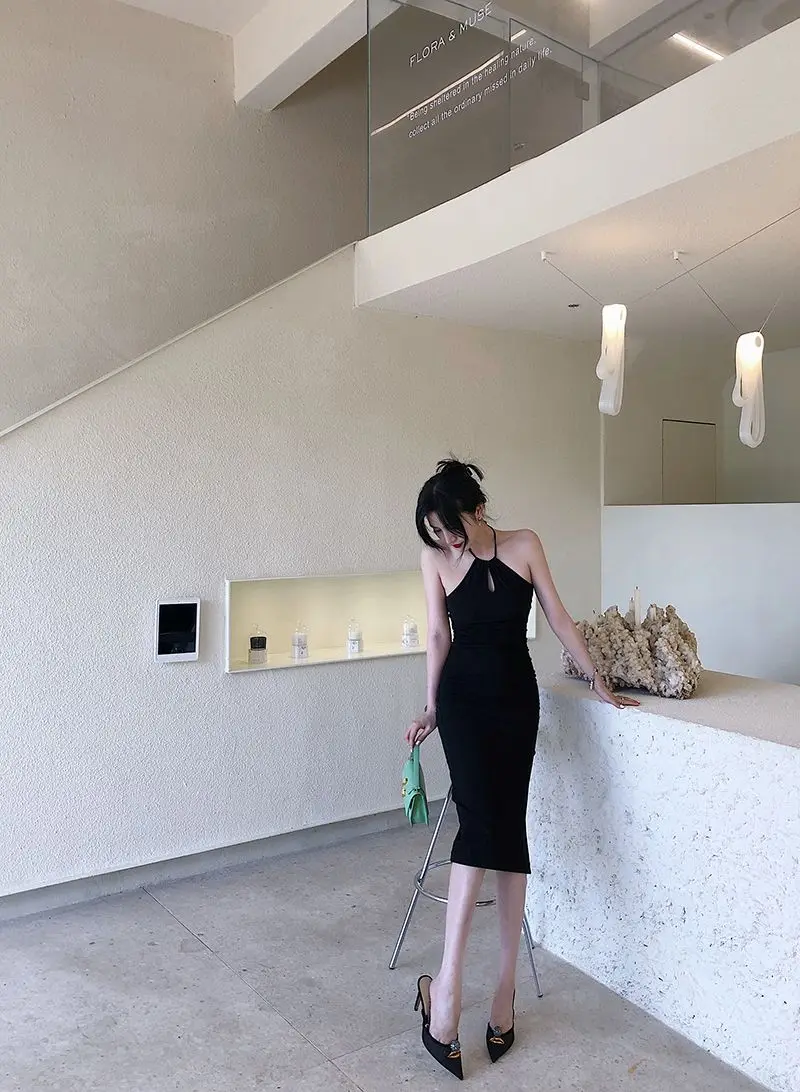 Dresses Sleeveless Womens Dress Elegant Woman Party Summer Satin V-Neck Spaghetti Strap A-Line Adjustable Slim-Fit Urban Commute