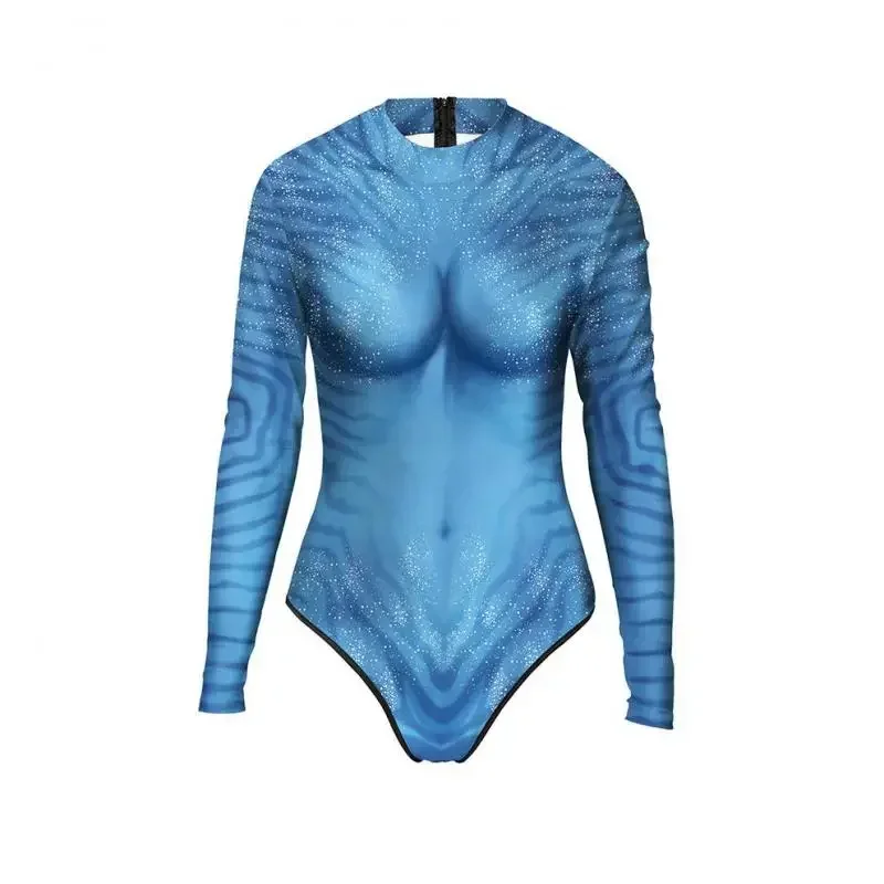 Sn60 2023 New Avatar Halloween sexy bathing suit holiday seaside long sleeve jumpsuits women sexy hallunen1 & 2