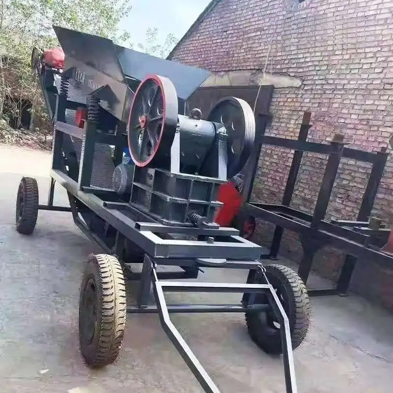 Mobile Crusher For Construction Waste Pebbles Limestone Cement Sand Making Industrial Crusher Crushed Stone Coal Powder Machine